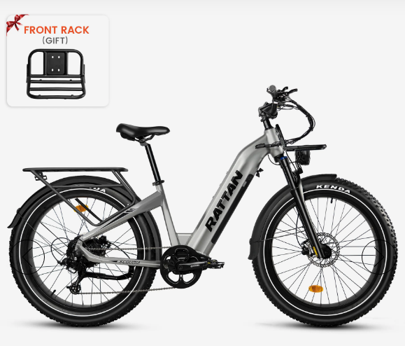 Rattan Sequoia 1500W Fat Tire Electric Bike | 48V 20Ah Samsung Battery | 28 MPH E-Bike