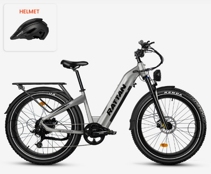 Rattan Sequoia 1500W Fat Tire Electric Bike | 48V 20Ah Samsung Battery | 28 MPH E-Bike