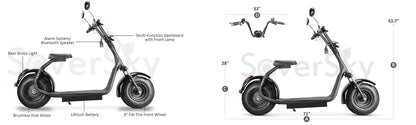 SoverSky Citycoco Fat Tire 2000w Scooter SL01
