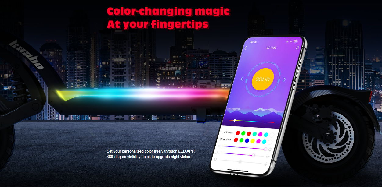 Mantis X Plus 2184W motor provides strong power Kaabo