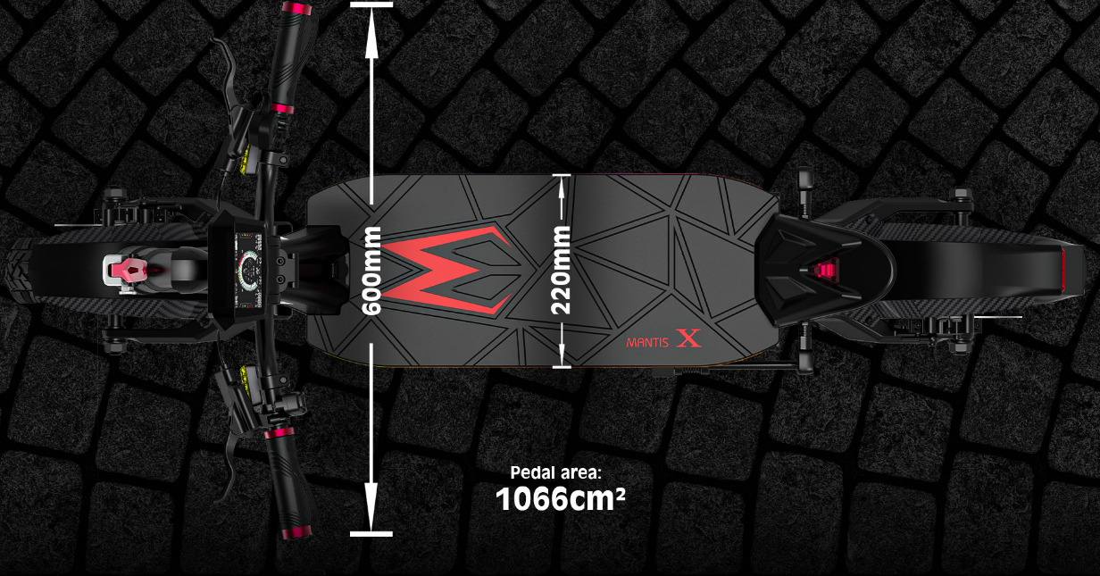 Mantis X Plus 2184W motor provides strong power Kaabo
