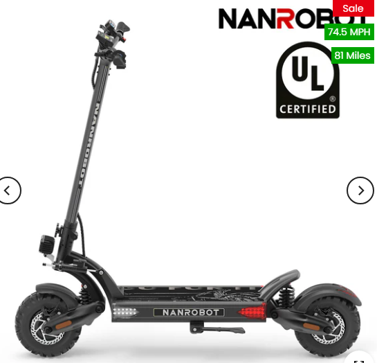 NANROBOT LS7+ 72V Electric Scooter Motor: dual motors, 3000W*2 Battery: 72V 35A Tire: 11'' Street tires Brake:Hydraulic brakes
