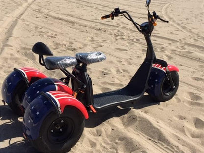 SoverSky T7.0 Electric Fat Tire Mobility Trike | 2000W Electric Trike Scooter
