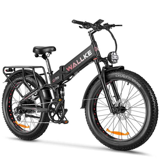 2024 Wallke X3 Pro Folding Electric Bike|1200W (2000W+ peak)|48V/ 20Ah Samsung|Tire: 26" x 4" all terrain fat tires Renovomotors