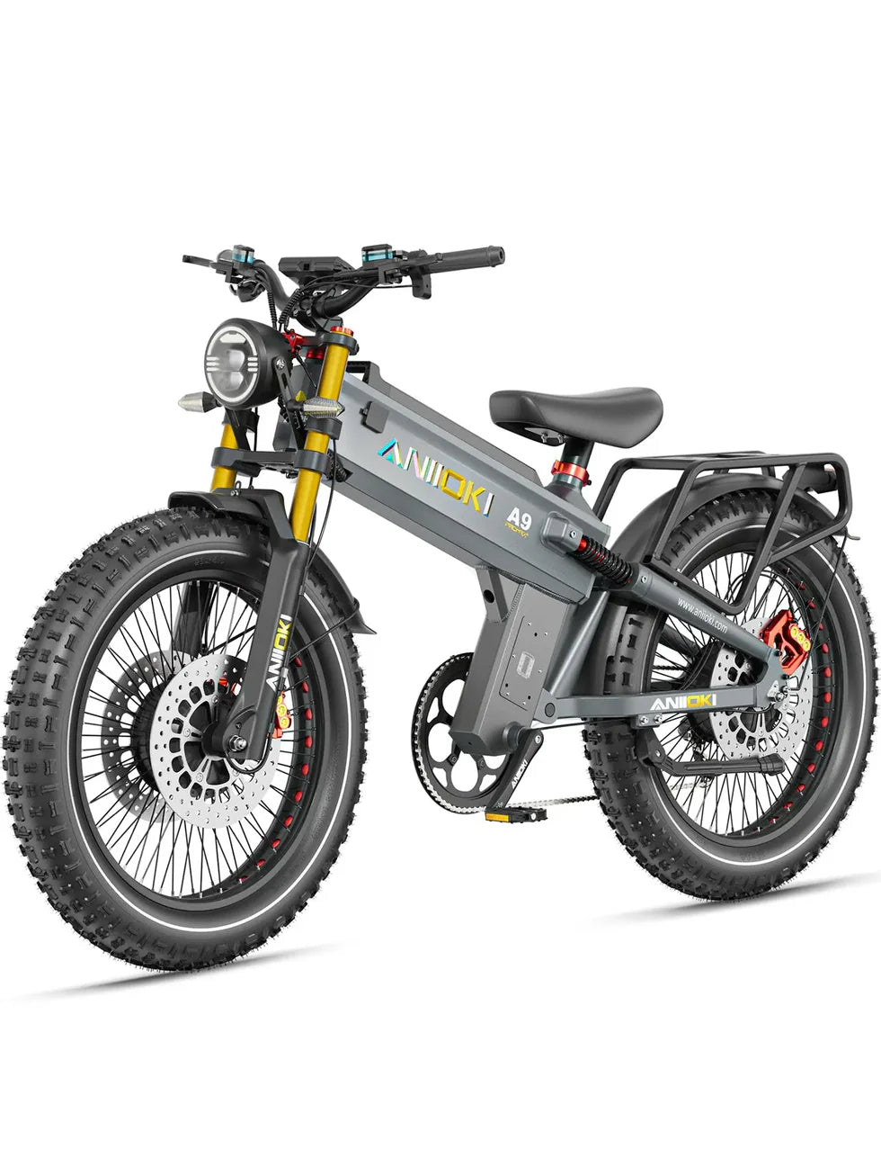 Aniioki A9 Pro Max Peak 6000W Dual Motor 2.0 eBike | 200 Mile Range, 33 MPH
