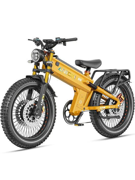 Aniioki A9 Pro Max Peak 6000W Dual Motor 2.0 eBike | 200 Mile Range, 33 MPH