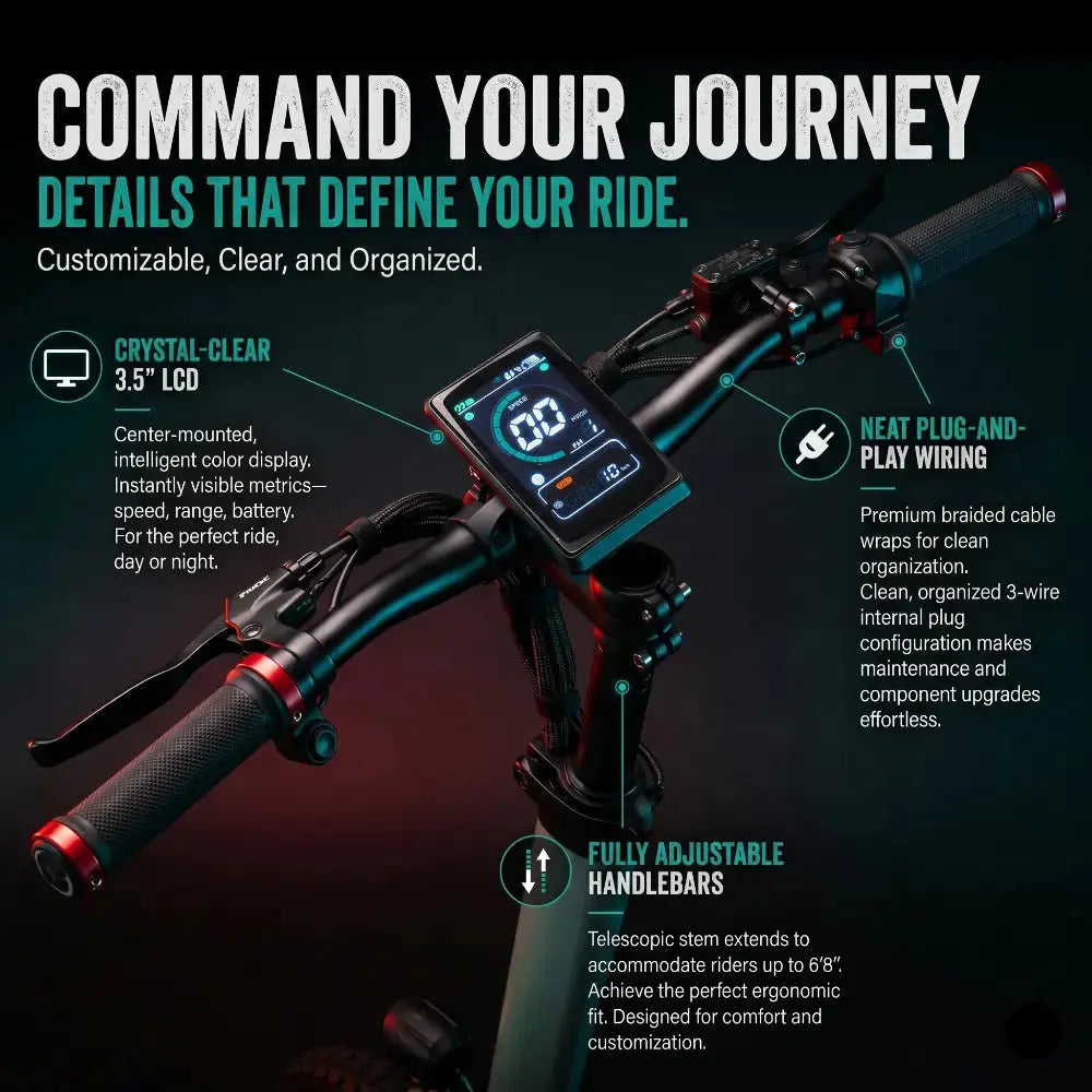 EMOVE Cruiser V2 – 52V and 60V Quad Suspension 62-Mile Long-Range Electric Scooter - Image 3