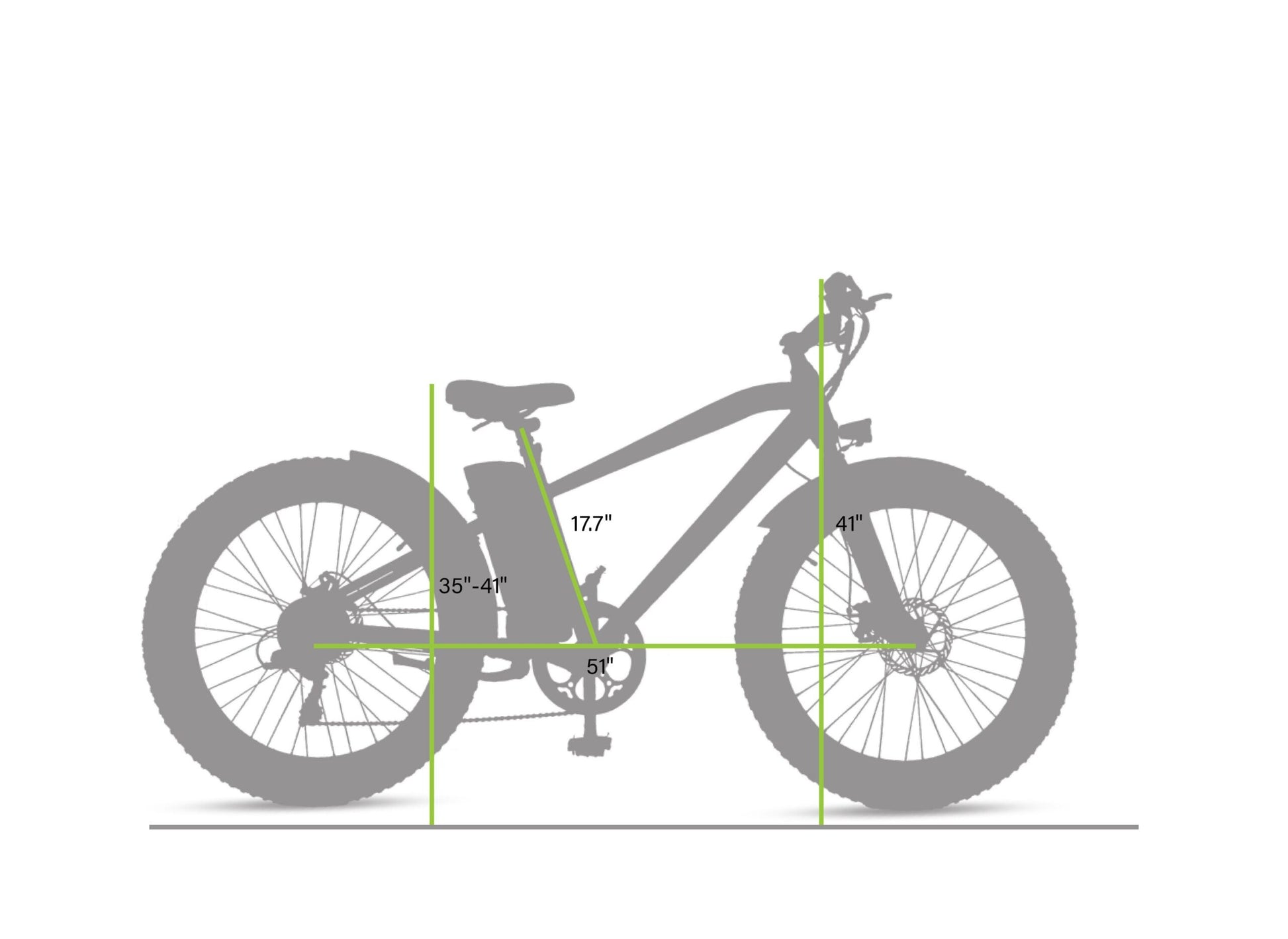 nakto cruiser electric bike size