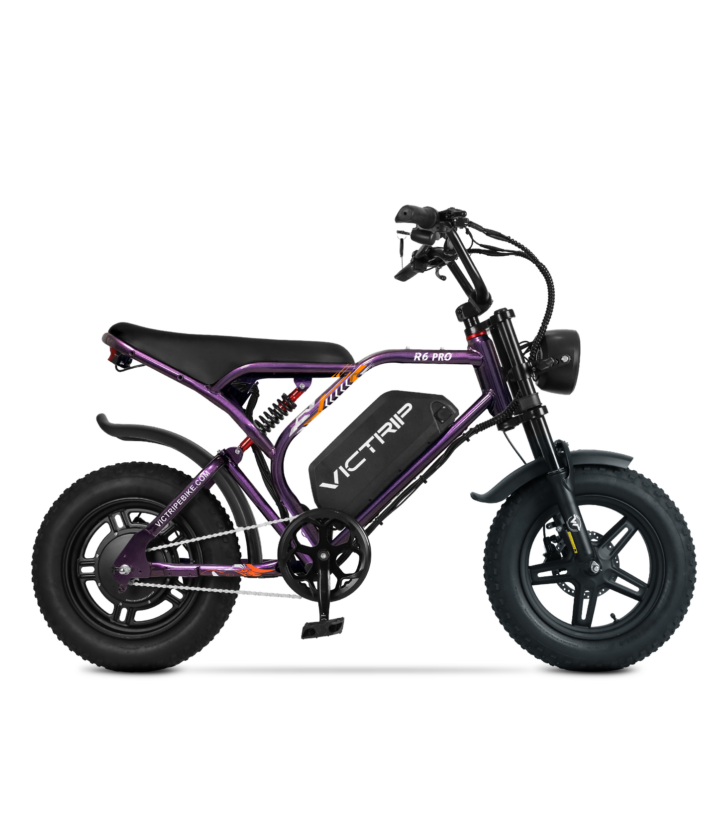 VICTRIP®R6  Pro- 1500W Full Suspension Moped Style EBike