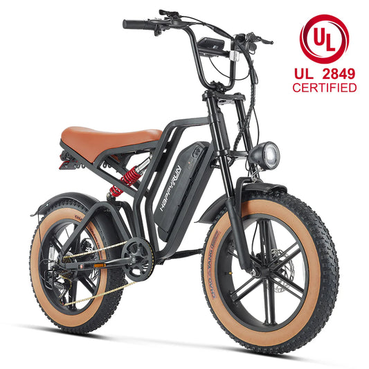 HappyRun Tank G60 Electric Bike | 750W Motor, 48V 18Ah Battery, 68-Mile Range