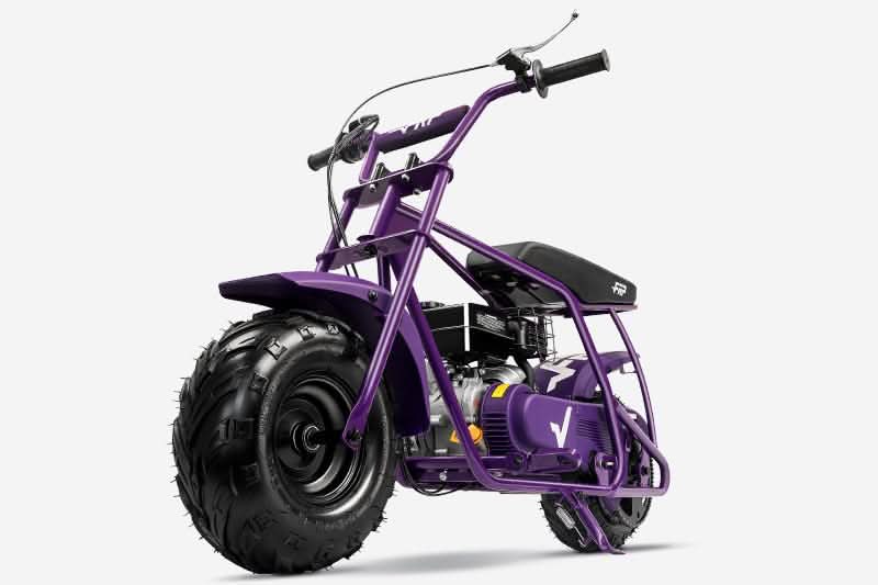 FRP Mini Bike GMB100 Gas|99cc 4-stroke OHV engine|30 Miles Per Tank|Supports up to 220 lbs|85% pre-assemble|EPA Approval|Age Requirement:13+|Max Speed:24 mph Renovomotors