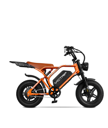 VICTRIP®R6  Pro- 1500W Full Suspension Moped Style EBike