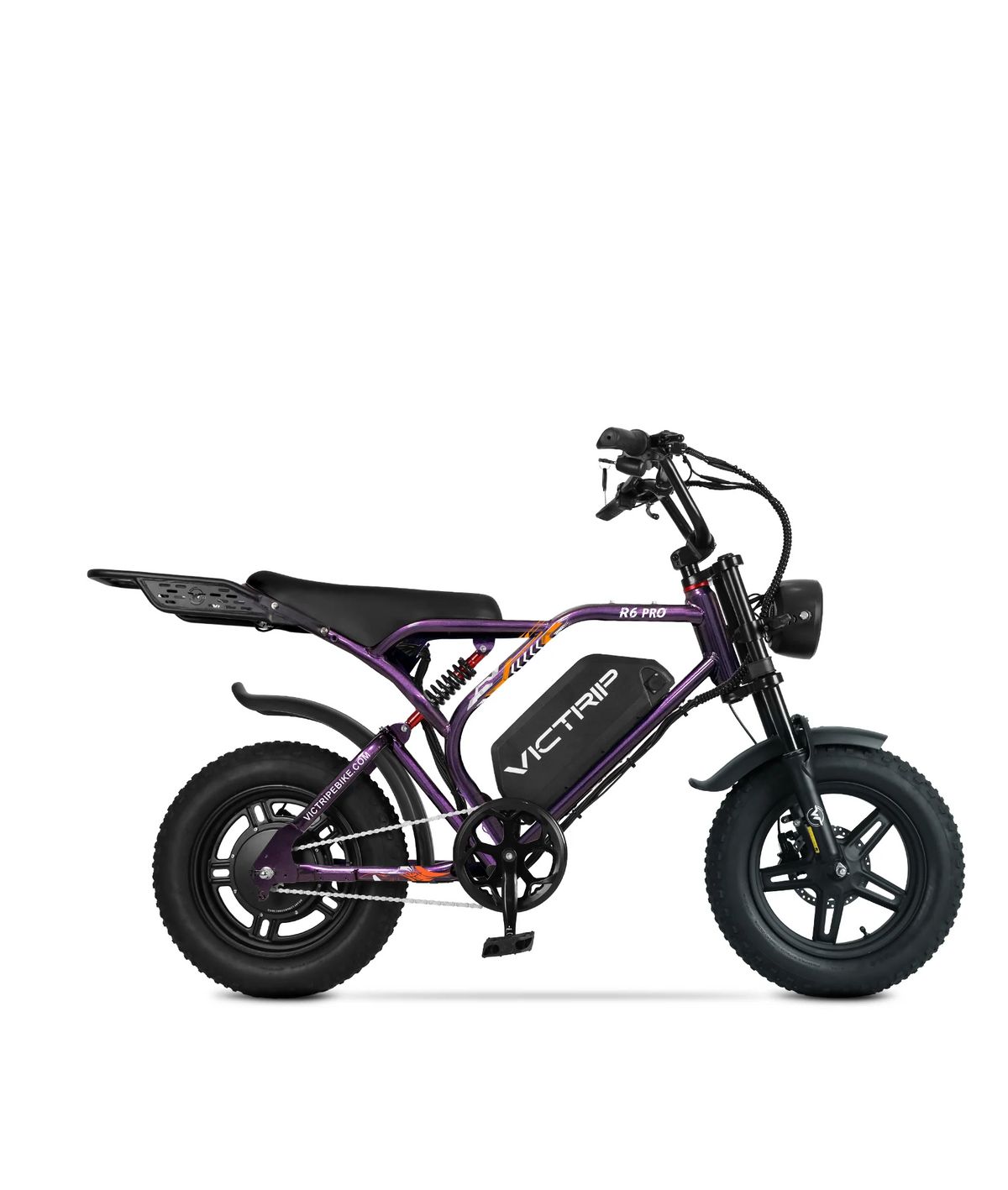 VICTRIP®R6  Pro- 1500W Full Suspension Moped Style EBike