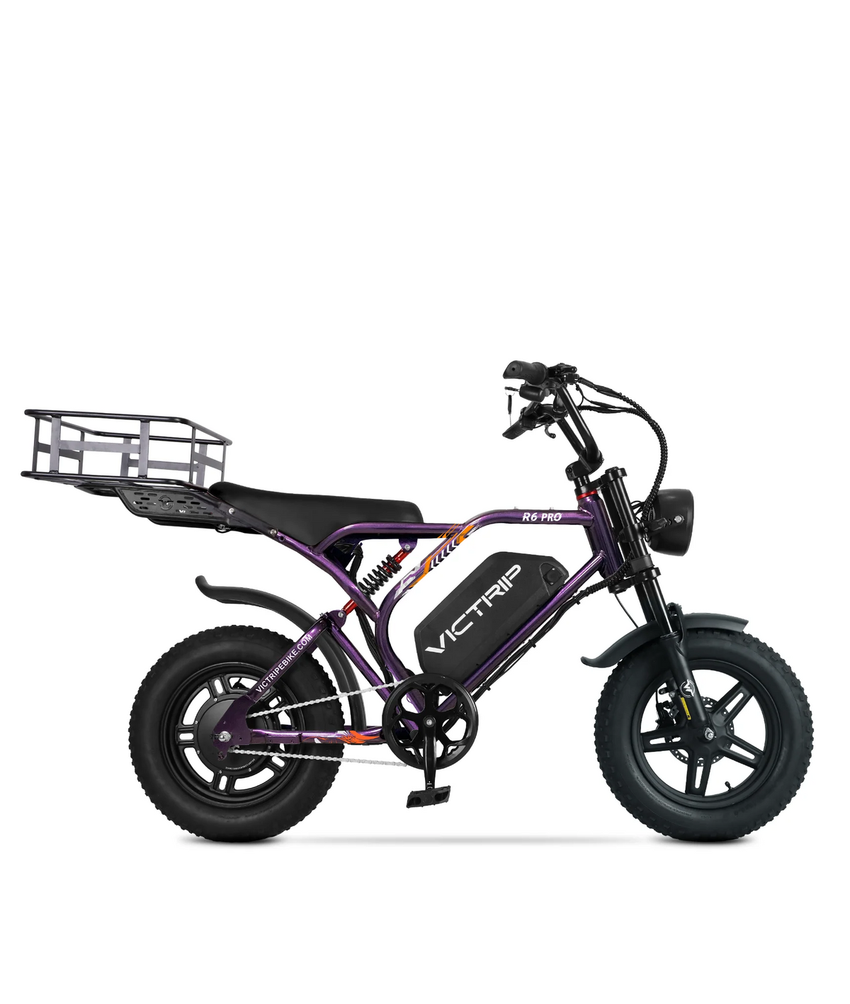 VICTRIP®R6  Pro- 1500W Full Suspension Moped Style EBike