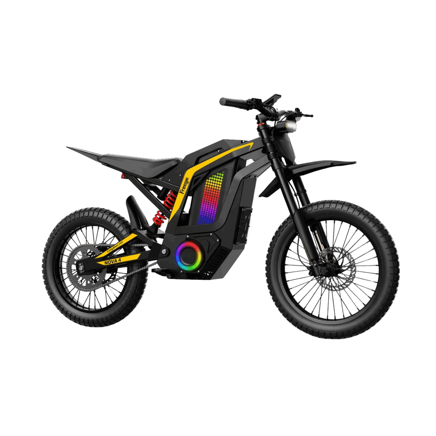 Freego Nova 4 Mid-Drive Electric Dirt Bike | 6000W Peak Motor, 45 MPH, 60V 30Ah Battery