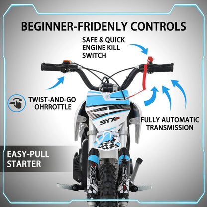 SYX MOTO Holeshot Z 50cc 4-Stroke Kids Dirt Bike | Automatic