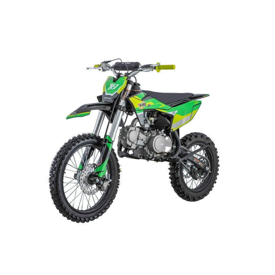 X-PRO X9 125cc Dirt Bike | 45+ MPH | 4-Speed Manual | 17"/14"