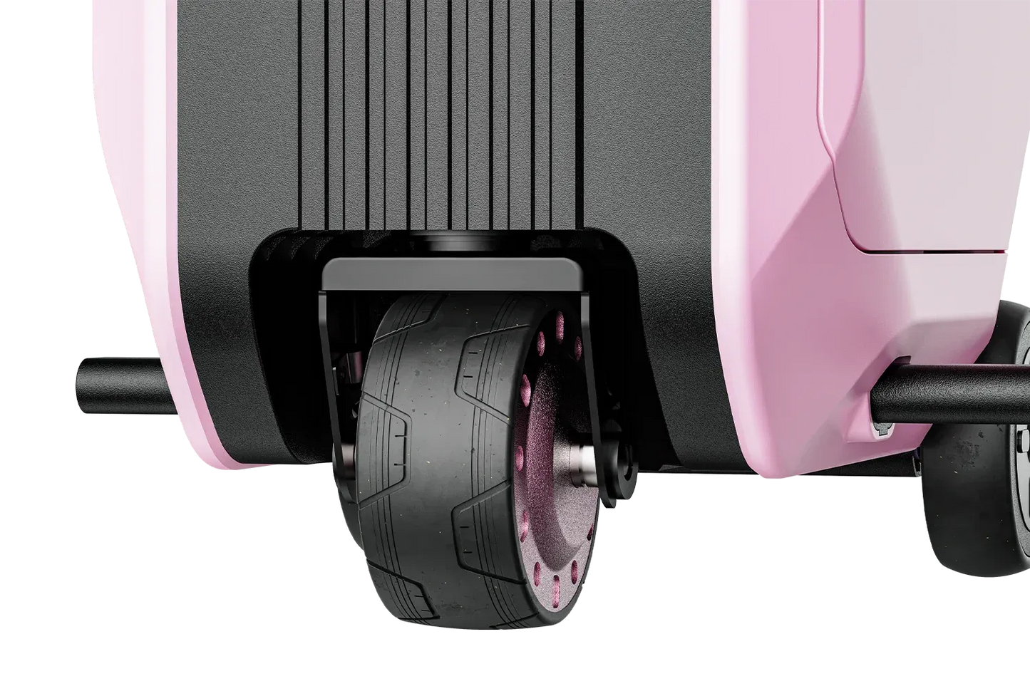 Smart Rideable luggage|App Control|Motor:200W|Speed:6mph|Mileage:6.2miles|Airline-Approved|Zipperless|ABS+PC|4″ solid tires||Weight: 17.3lbs|Max Load:242lbs|Battery:37V,2.5Ah|Charge time:3h|Electric Brake|Volume:31L|1-Year Warranty