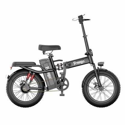 Freego T1 Foldable Electric Bike 20AH Battery with 16"×3.0" Tire,48V, 20AH,750W,RANGE 27-31 MI,SPEED 20 MPH Renovomotors