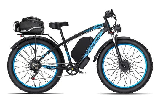 Vitilan H5 Dual Motor Fat Tire E-Bike | 2000W AWD &amp; 52V 25Ah