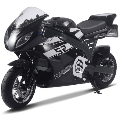 MotoTec 1000W 48V Electric Superbike Black