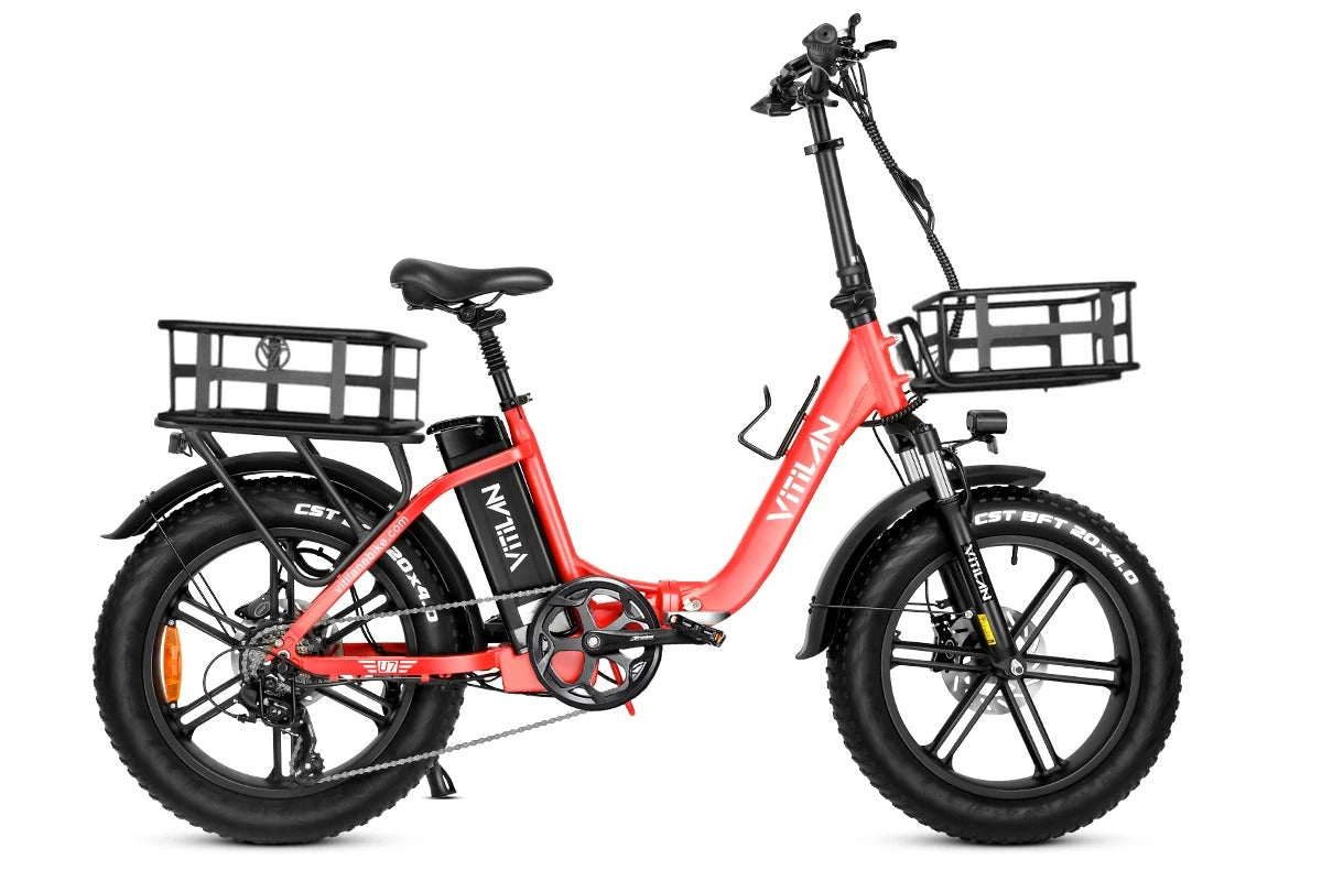 Vitilan U7 2.0 750W Electric Bike | 48V 20Ah Fat Tire E-Bike