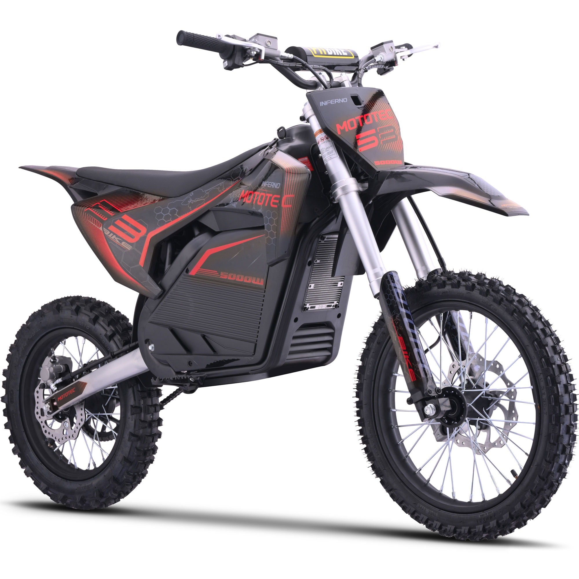 MotoTec 72v Pro Electric Dirt Bike 5000w Lithium|Battery: 72 Volt 30ah Li-Ion|TopSpeed:50 MPH|Range:40miles|IP65|No Tax|1 Year Warranty