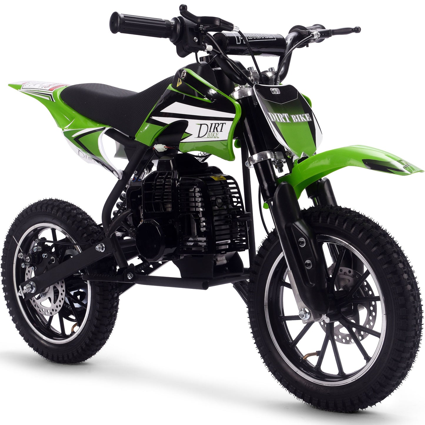 MotoTec Big Alien 50cc Dirt Bike Black – Kids Gas Off-Road Bike
