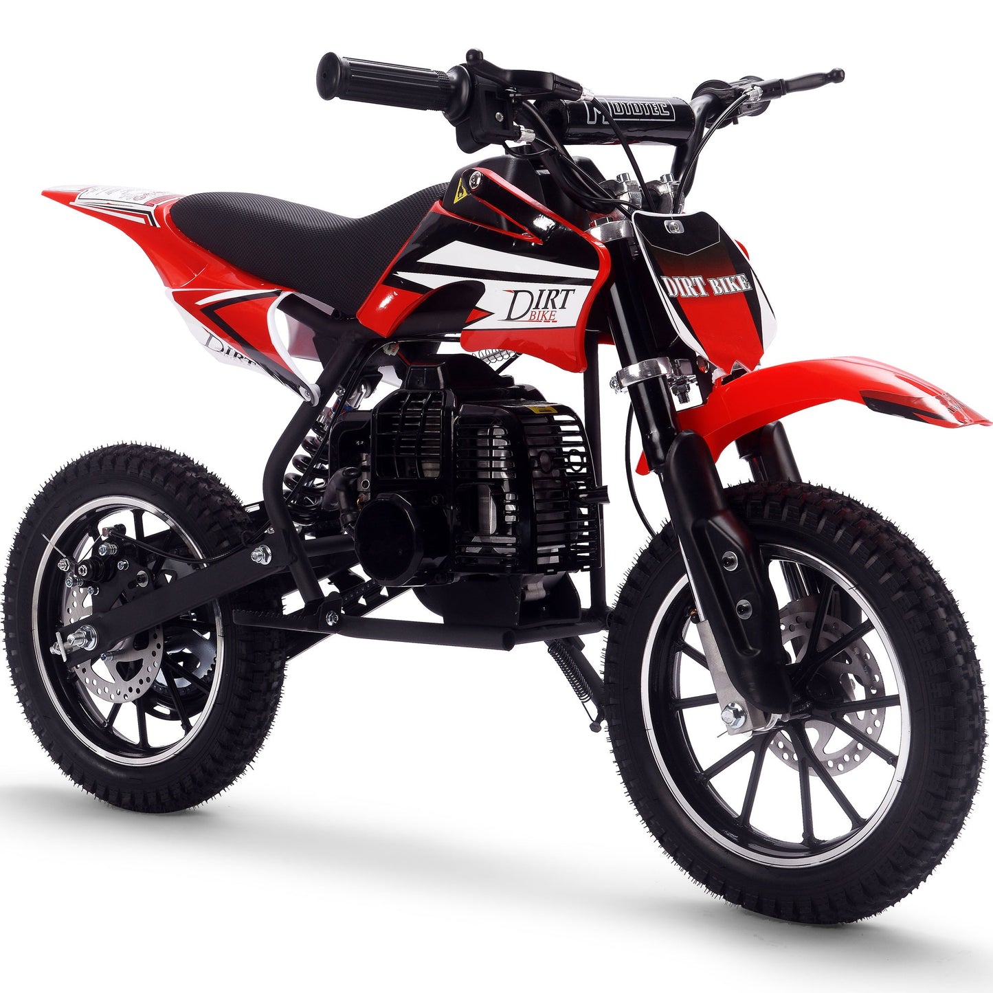 MotoTec Big Alien 50cc Dirt Bike Black – Kids Gas Off-Road Bike