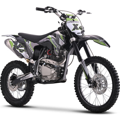 MotoTec X4 150cc 4-Stroke Gas Dirt Bike Black/Off Road Use Only