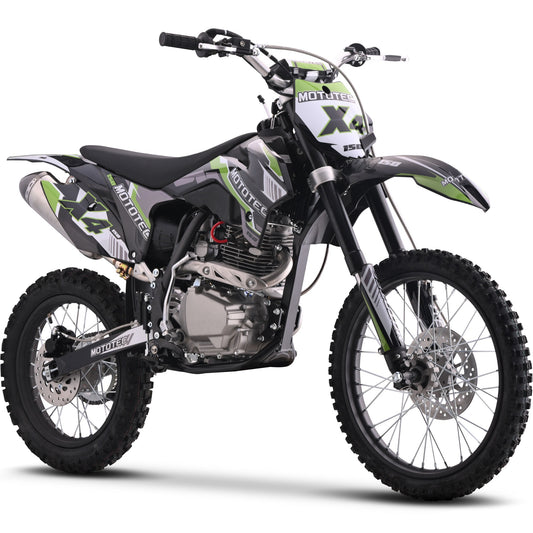 MotoTec X4 150cc 4-Stroke Gas Dirt Bike Black/Off Road Use Only