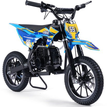 MotoTec Pioneer 49cc 2-Stroke Kids Gas Dirt Bike / Off Road Use Only