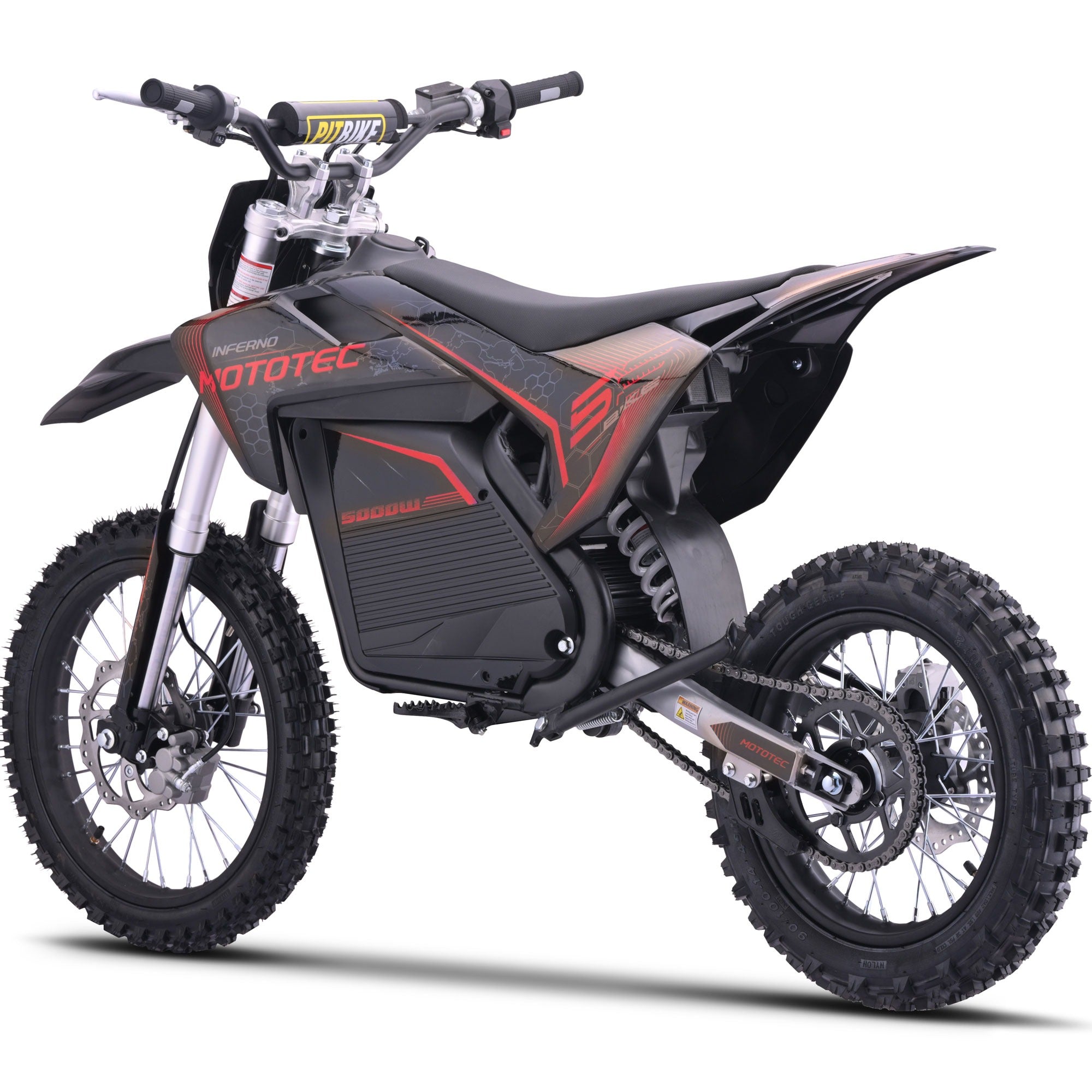 MotoTec 72v Pro Electric Dirt Bike 5000w Lithium|Battery: 72 Volt 30ah Li-Ion|TopSpeed:50 MPH|Range:40miles|IP65|No Tax|1 Year Warranty