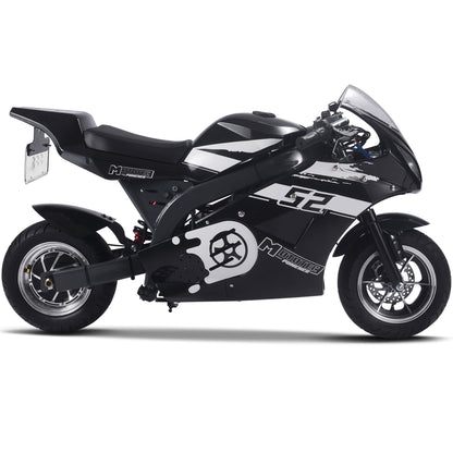 MotoTec 1000W 48V Electric Superbike Black