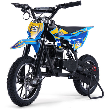 MotoTec Pioneer 49cc 2-Stroke Kids Gas Dirt Bike / Off Road Use Only