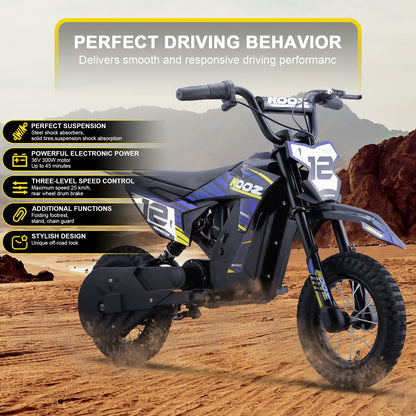 MotoTec 36v 300w (HP122E) Electric Dirt Bike/Off Road Use Only