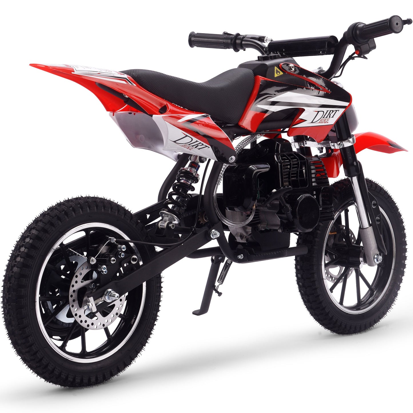 MotoTec Big Alien 50cc Dirt Bike Black – Kids Gas Off-Road Bike