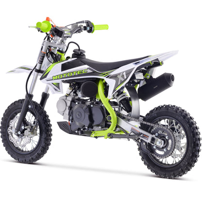 MotoTec X1 110cc 4 stroke Green 160 lbs 2.2 Liter, 6.7 HP @ 8000 RPM, 37 mph 13+age