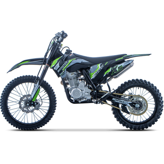 MotoTec X5 250cc Dirt Bike - 16HP 4-Stroke Off-Road Motorcycle