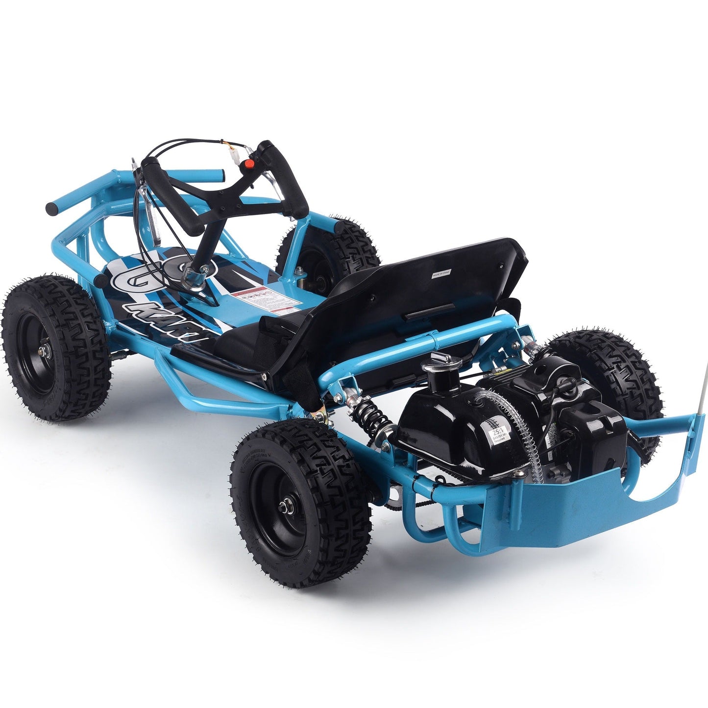 MotoTec Sandman Kids Gas Powered 52cc Go Kart 2-Stroke,Air Cooled,EPA Approved,Cruising Range:10-20 miles per tank,Top Speed:32mph Renovomotors