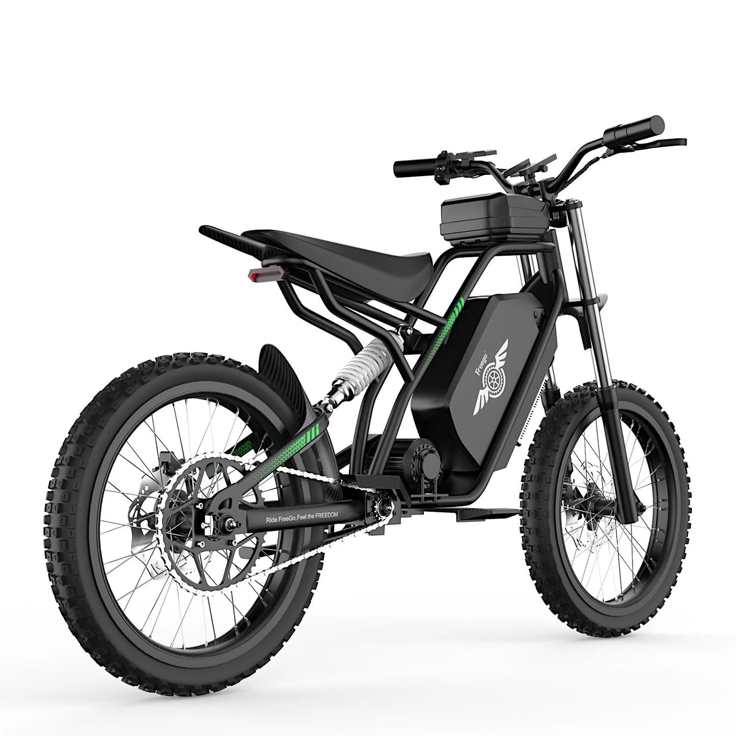 Freego Nova 3 Mid-Drive All-Terrain Dirt eBike,3000W,60V, 25Ah(1500Wh),20–50 miles,Off-Road: 40 Mph Renovomotors