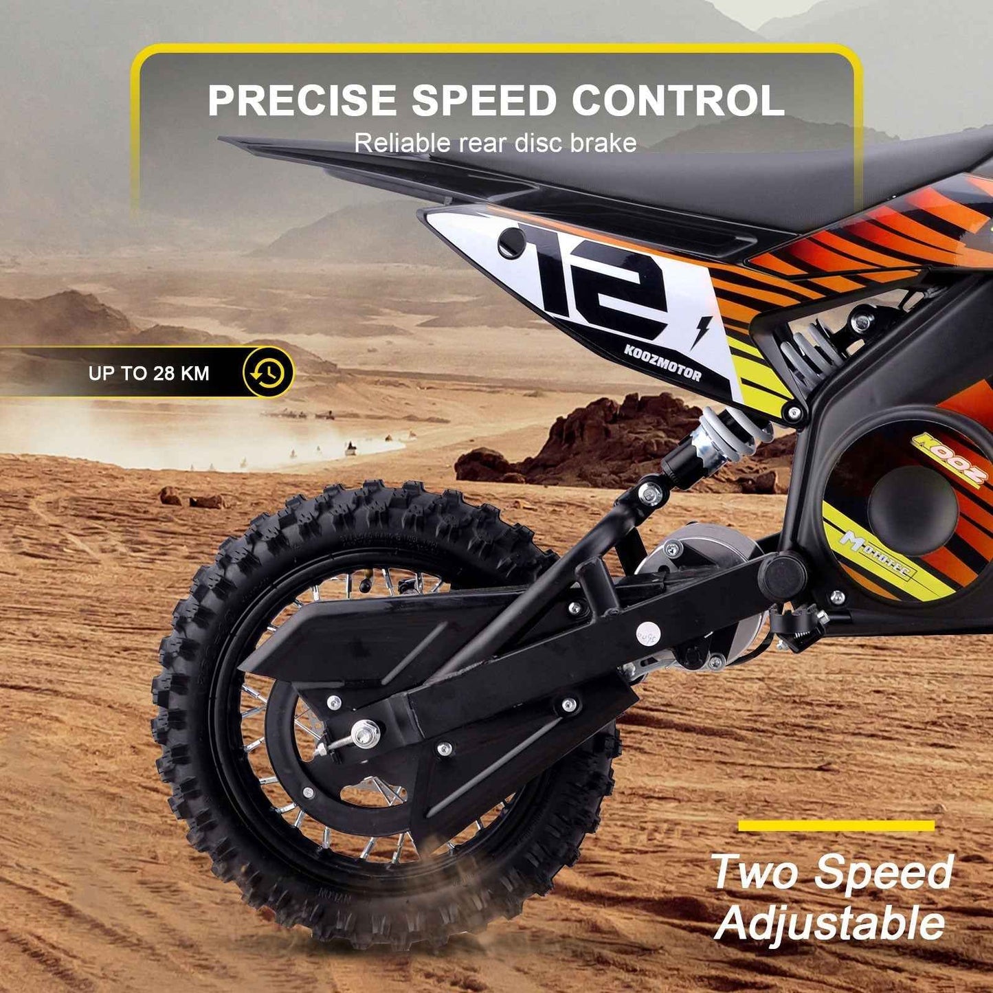 MotoTec 36v 1000w (HP112E) Electric Dirt Bike