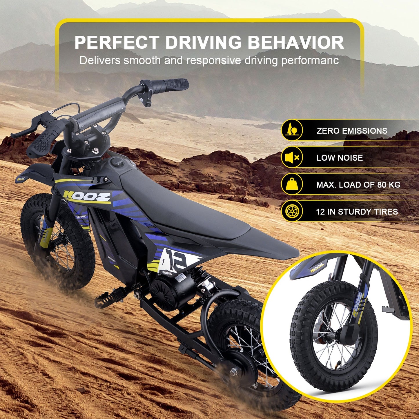 MotoTec 36v 300w (HP122E) Electric Dirt Bike/Off Road Use Only