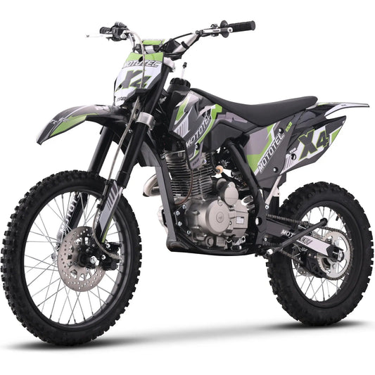 MotoTec X4 150cc 4-Stroke Gas Dirt Bike Black/Off Road Use Only MotoTec