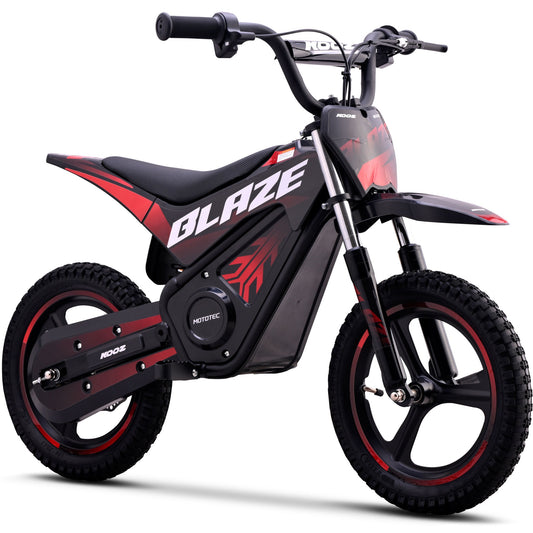 MotoTec 36V 350W Blaze Electric Dirt Bike for Kids & Teens – 15.5 MPH