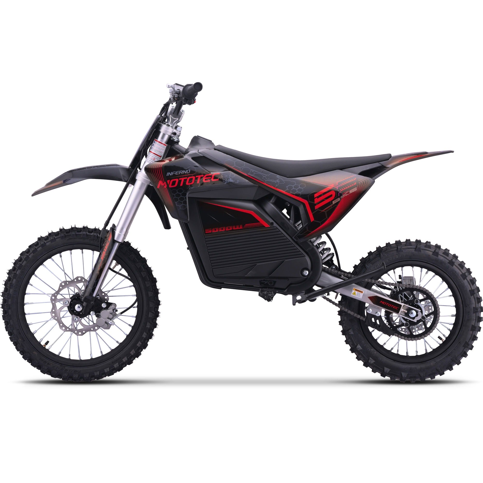 MotoTec 72v Pro Electric Dirt Bike 5000w Lithium|Battery: 72 Volt 30ah Li-Ion|TopSpeed:50 MPH|Range:40miles|IP65|No Tax|1 Year Warranty