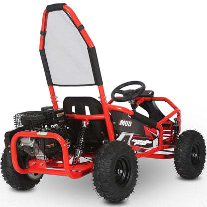 MotoTec Mud Kids Gas Powered 98cc Go Kart Full Suspension/Off Road Use Only