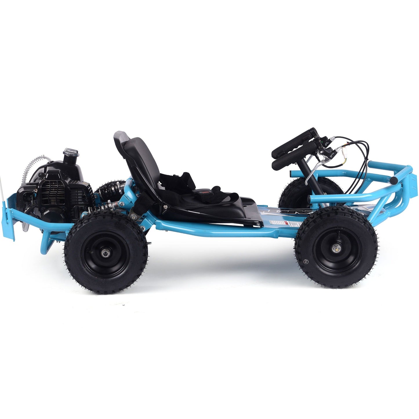 MotoTec Sandman Kids Gas Powered 52cc Go Kart 2-Stroke,Air Cooled,EPA Approved,Cruising Range:10-20 miles per tank,Top Speed:32mph Renovomotors