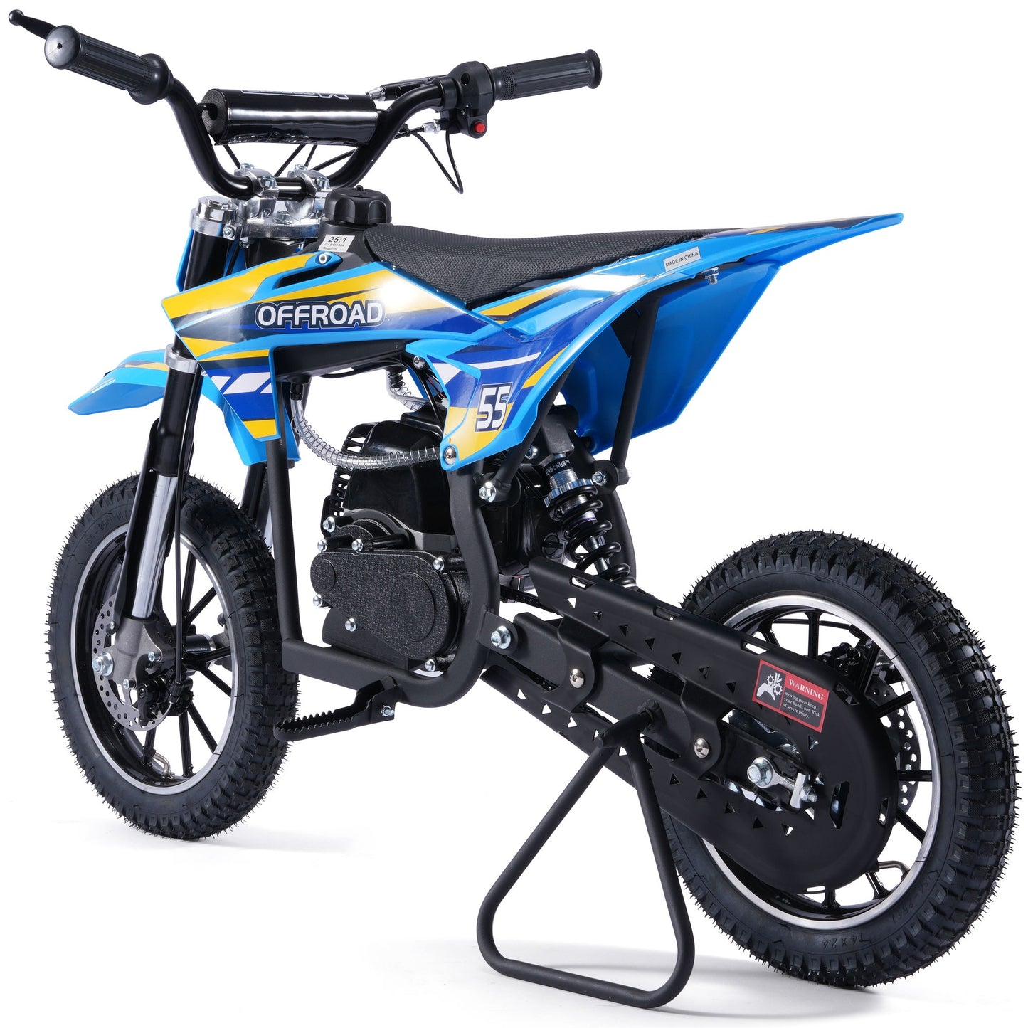 MotoTec Pioneer 49cc 2-Stroke Kids Gas Dirt Bike / Off Road Use Only