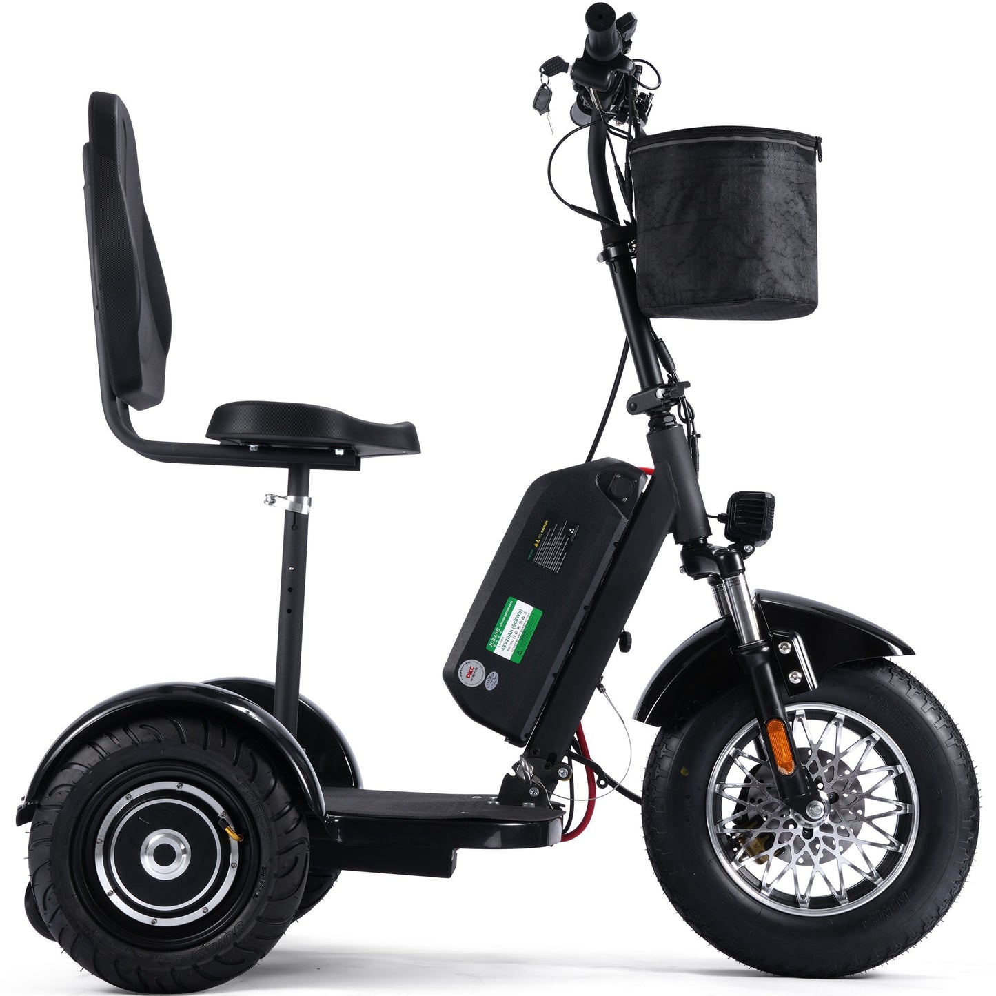 MotoTec Electric Trike 48V 900W Lithium Scooter